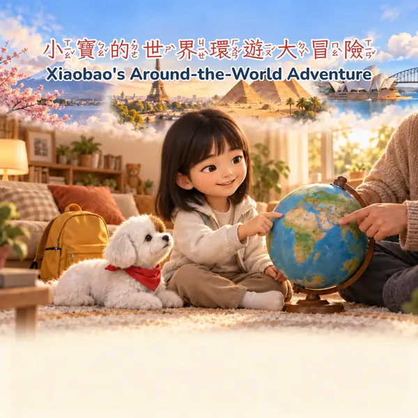 世界環遊・B 公仔立體版書封