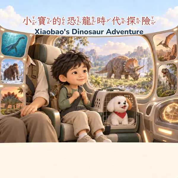 恐龍時代・B 公仔立體版書封