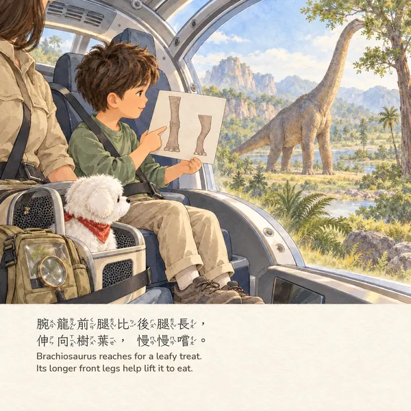 恐龍時代：男孩版・內頁 P05（A 水彩畫冊版）