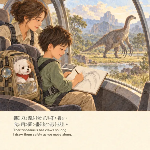 恐龍時代：男孩版・內頁 P16（A 水彩畫冊版）