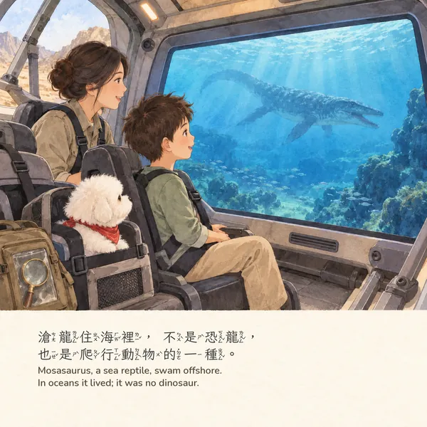 恐龍時代：男孩版・內頁 P18（A 水彩畫冊版）