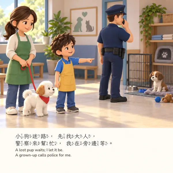 夢想職業：B 公仔・男孩版・內頁 P04（B 公仔立體版）