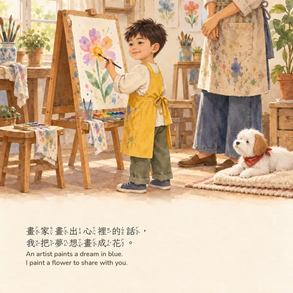 夢想職業：男孩版・內頁 P17（A 水彩畫冊版）
