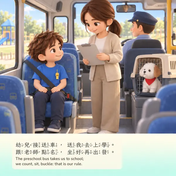 交通工具：B 公仔・男孩版・內頁 P10（B 公仔立體版）