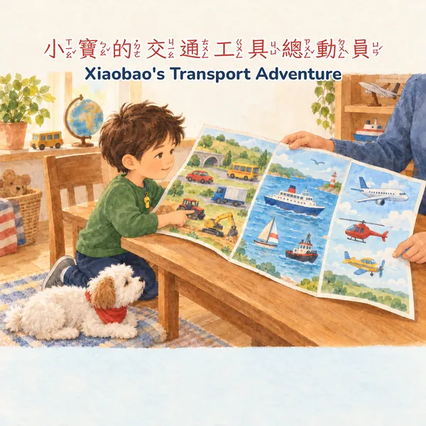 交通工具主題範例（A 水彩畫冊版）