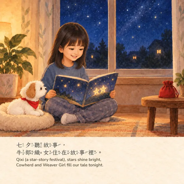 台灣過節趣：女孩版・內頁 P16（A 水彩畫冊版）