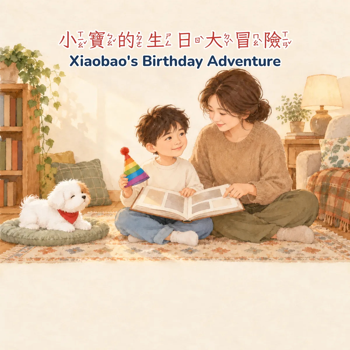 生日・A 水彩畫冊版・男孩版・封面