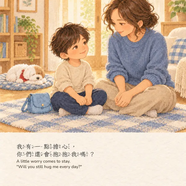 當哥哥姊姊：男孩版・內頁 P13（A 水彩畫冊版）