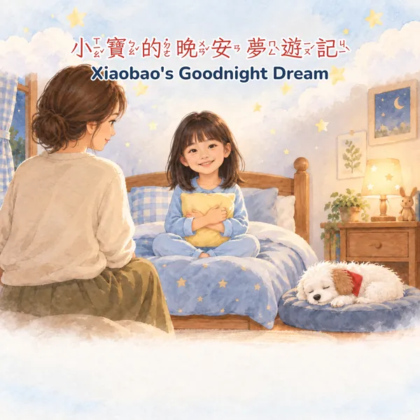 晚安睡前主題範例（A 水彩畫冊版）