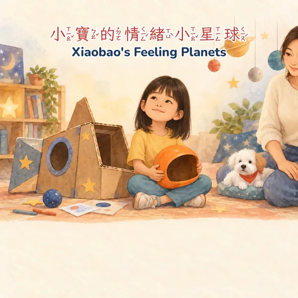情緒小星球主題範例（A 水彩畫冊版）